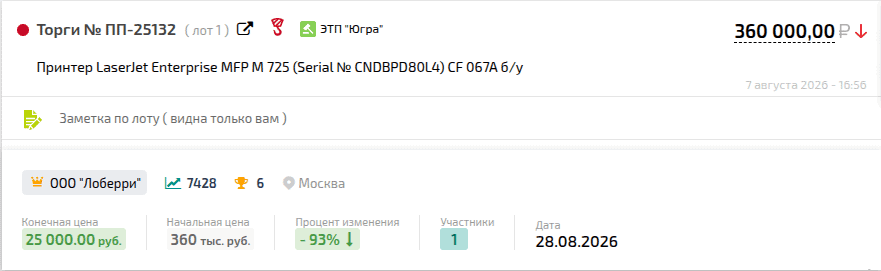 Профессиональный принтер